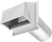 Imperial VT0503 6-Inch Heavy-Duty Outdoor Exhaust Vent with Intake Hood Conversion, 4-Pack