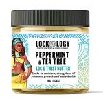 Dread Wax Loc Butter For Growth - Peppermint Tea Tree All Natural & NO Build Up Loc Retwisting Butter For Dreadlocks by Lockology | Dreadlock Hair Products