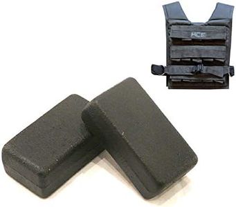 HCE 1kg Cast Iron Block Refill for Weighted Vest - Weight Bars for Adjustable Weight Vest with Blocks fo Men/Unisex - Training Workout Weight Jacket for Running Strength Agility Speed Cardio Gym Fitness Sports