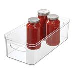 iDesign Crisp Fridge and Pantry Storage Handles, Container for Food, Drinks, Produce Organization, BPA-Free, 16" x 8" x 5", Large Bin