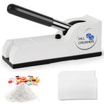 Blosail Pill Crusher – Crushes Pills to Fine Powder – Pill Grinder with 100 Pouches – Medical Grade Pill Press for Elderly, Children, Pets, and Feeding Tubes