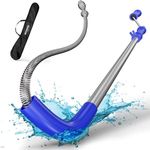 Meisterfaktur toilet snake [6 feet] - toilet auger for heavy toilet blockages - No damage thanks to silicone protection - the closet auger for real DIYs! (6 FEET)