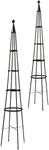 Achla Garden Obelisks, Graphite, 84.5", Pack of 2