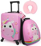 emissary Kids Luggage With Wheels For Girls, Unicorn Kids Luggage Set, Childrens Luggage For Girls With Wheels, Kids Suitcases With Wheels For Girl, Toddler Suitcase For Girls, Travel Luggage For Kids