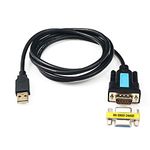 CableDeconn USB to RS232 Adapter with Prolific PL2303 Chipset USB2.0 Male to RS232 Female DB9 Serial Cable 2m 6ft for Windows XP,Windows Vista,7,8,10,Mac OS 10.6 Above Linux