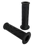 Motorbike Grips Handgrips Soft Silicone Rubber for 7/8" 22mm Handlebars (Black)