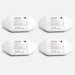 Smart Switch, Meross 10A Universal WiFi Switch Control Compatible with Alexa, Google Assistant and SmartThings for Lights Household Appliance (4 Pack)