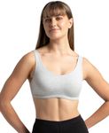 Jockey 1550 Women's Super Combed Cotton Elastane Stretch Slip On Crop Top with Stay Fresh Treatment_Steel Grey Melange_M