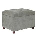 Decent Home 24'' Tufted Ottoman wit