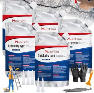 Concrete Crack Filler, Concrete Crack Repair Sealant, Weather-Resistant Crack Caulking Glue, Fast-Drying Crack Repair Adhesive for Slabs, Sidewalk, Foundation & Garage – Indoor Outdoor Use (5 Pack)