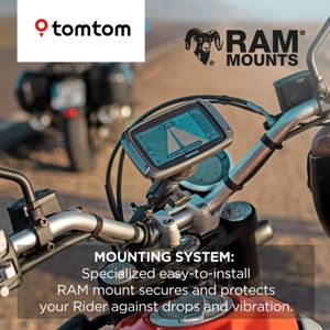TomTom Rider 500 Motorcycle Sat Nav 4.3" – EU Maps, Wi-Fi, Traffic Alerts