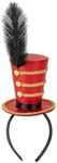 Dress Up America Ringmaster Hat Headband - Perfect for Ring Master Costume Female, Circus Costume Women, Circus Themed Costumes, Womens Ringmaster Hat, Lion Tamer Costume, and Mini Circus Top Hat