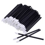 ZHIYE Lip Brushes, 200Pcs Black Lip Brushes Make Up Brush Lipstick Lip Gloss Wands Applicator Tool Makeup Beauty Tool Kits