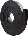 DEVNOL Rubber Strip 1/2(.500)" Thick X 1" Wide X 10'Long Grade 65A for Gasket, Surface Protection, Sealing