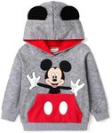Disney Mickey and Friends Sweatshirts for Toddler Boys Girls Character Hoodies Tops Sweaters Dark Grey 3 Years