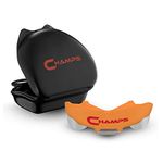 Champs MMA Breathable Gumshield for Boxing, Jiu Jitsu, Muay Thai, Wrestling and Combat Sports. Easy Fit MMA Gum Shield Super Tough Boxing Mouth Guard (Orange, Ages 10 and above)