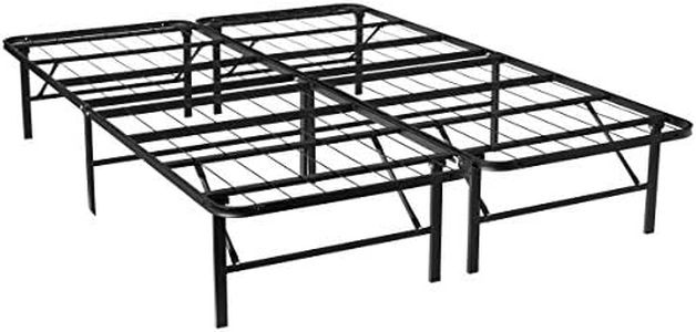 Queen Bed Frame Metal Platform Bed Frame Queen Size 14 Inch Mattress Foundation Box Spring Replacement Heavy Duty Steel Slat Noise-Free Easy Assembly,Black