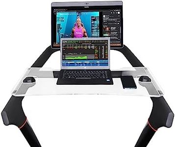 COSPARX Treadmill Tray Compatible with The New Peloton Tread - Walking Tray Holder for Laptop, Tablet, Phone - Easy Mount, Exercise Workstation for Peloton Tread (Acrylic Tray)