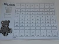 F&M NAME THE TEDDY SCRATCH CARDS SET OF 5 (B&W) - GREAT FUNDRAISER= 88 SPACES