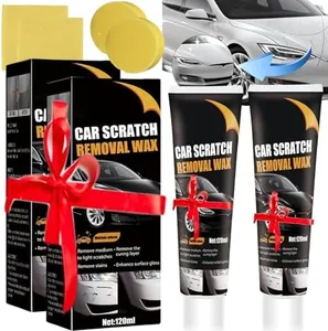 【2PCS】 Car Scratch Remover 2025 New Upgrade Scratch Remover car Scuff Removal Out of car for car Paint Scratch Repair with Wipe & car Polish Sponge Buffing Compound for Car Paint Restorer Xmas Gifts