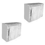 DOITOOL 2pcs Air Conditioning Cover Air Conditioner Cover Pool Pump Covers for outside Units Swamp Cooler Pads Wall Unit Air Conditioner A/c Covers for outside Dust Cover Polyester Hang up