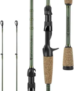 KastKing Spartacus II Twin Tip Fishing Rods, Cast - 6'8" - MH Power - Fast