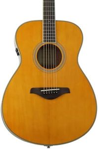 Yamaha FS-TA Concert Size Transacoustic Guitar w/ Chorus and Reverb, Vintage Tint