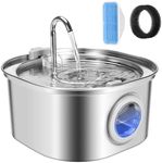 ZEKIRY Cat Water Fountain Stainless