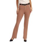 BlissClub AM:PM Cotton Flare Pants - Lite | Cotton Pants | Belt Buckles | Classic Patch Pockets | High Waist