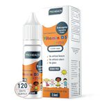 ProHealth Preservative-Free Vegan Vitamin D3 Drops for Infants & Children - Sugar-Free, All-Natural, NHS Approved (4-Month Supply)