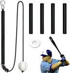 Oohuy Portable Baseball Hitting Trainer, Baseball Softball Swing Trainer, Baseball Softball Training Equipment Hitting Aid, Combines Tee & Front Toss, Tangle-Free, Indoor & Outdoor