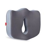 Dr.Ortho Premium Coccyx Tailbone Cushion Seat, Pain Relief from Lower Back, Sciatica - Ergonomic Cushion for Sitting Office Chair Car Seat Cushions, Memory Foam Pillow, Hip Support Pillow, Grey