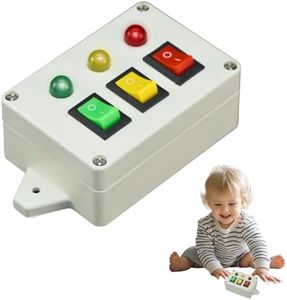 Busy Board Accessory for Toddlers-Montessori Led Light Switch Sensory Board Parts - Early Educational Child Toy DIY Accessories for Kids - Playhouse Materials for Baby Boys&Girls