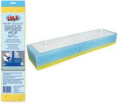 Lola Products Squeeze Sponge Mop Refill - w/Poly Foam & a Natural Cellulose Layer, Absorbs and Wicks Moisture, Hard Surface Cleaner, Only Fits Lola Brand Sponge Mop, 9” Wide Head