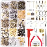 Rustark 1467Pcs Jewelry Making Supplies Kit with Jewelry Pliers, Jewelry Wires, Jump Rings, Jewelry Findings, Jewelry Repair Tools and Accessories for Jewelry Making Repair for Adult and Beginners