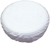 HEALiNK Spare Tire Covers 14 inch PVC Leather White Wheel Tire Cover Rim Protector for RV Jeep Toyota RAV4 Honda CRV All Cars (14" for Diameter 23"-27")