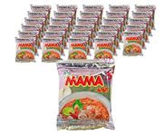MAMA Instant Noodles 60G Tom Yum Shrimp Flavor - Pack Of 30, Fish Free, 1800 Gram