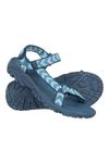 Mountain Warehouse Tide Kids Sandals - Neoprene Lined, 100% Rubber Outsole Childrens Shoes, Hook & Loop Fitting Beach Shoes - for Walking, Beach, Travelling Blue Kids Shoe Size 12 UK