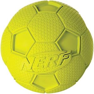 NERF Balle de Foot avec Sifflet pour Chien Taille M - Couleurs aléatoires