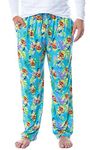 INTIMO Despicable Me Mens' Minions Tropical Tossed Print Sleep Pajama Pants (XX-Large) Blue