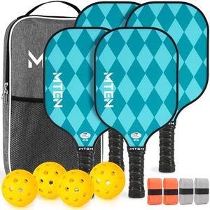 Pickleball Paddles Set of 4, Pickleball Paddles, USAPA Approved Lightweight, 4 Balls, 4 Grip Tapes & 1 Carring Bag, Pickleball Rackets for Beginners & Pros