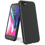 Helix Rubber Soft Candy Silicone Shockproof Slim Back Cover for iPhone 6, iPhone 6G (Black)