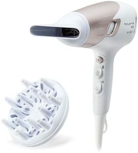 Rowenta Premium Care Pro CV7460 - Secador pelo, alta capacidad, 2400W, función iónic y Respect para un 25% menos de deshidratación, 2 velocidades y 3 temperaturas, menor deshidratación del cabello