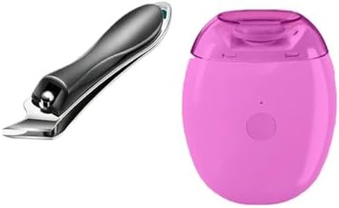 2026 Electric Automatic Nail Clipper & Trimmer an Oblique Nail Clippers Set,LED Light + 3-Speed Electric Nail File Kit with Dust Catcher, Ideal for All Your Nail Care Needs,Home Manicur Pedicure