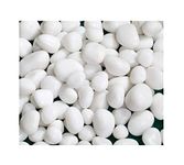 Schmick 1 Kg Polished White Pebbles Stones for Plant pots, Aquarium/Fish Tank, Decorations, Garden, Tables, and Home Decor (1 Kg, White Stone)