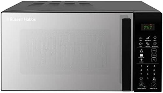 Russell Hobbs RHMT2004B 20 L 800 W Touch Control Digital Solo Microwave in Black with 10 Power Levels, 6 Auto Cook Menus, Defrost Control, Clock and Timer