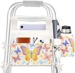 Verigud Walker Bag with Cup Holder, Walker Accessories for Seniors, Walker Pouch for Folding Walker, Portable Walker Storage Bags