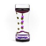 THE TWIDDLERS Pink Purple Liquid Motion Timer Sensory Timer Hourglass, 14cm - Kids Water Bubble Lava Lamp Calming Sensory Toy for Autism, Stress Relief, Relaxation, ADHD, Perfect Stocking Filler
