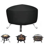 Fire Pit Cover,Heater Cover Waterproof Breathable Oxford Fabric Outdoor Garden Patio,UV Protector (80*80*65cm)