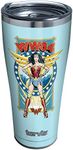 Tervis DC Comics Wonder Woman Retro Triple Walled Insulated Tumbler Travel Cup Keeps Drinks Cold & Hot, 30oz Legacy, Stainless Steel